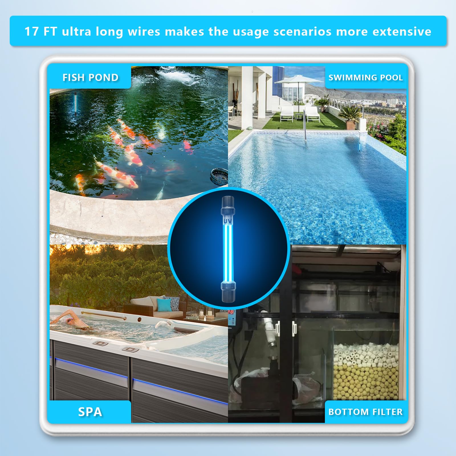 Coospider-Repta koi pond UV light supporting a healthy habitat.