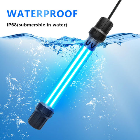 Coospider-Repta large fish tank UV light improves water clarity.