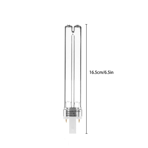 Coospider-repta pond aquarium UV-C bulb compatibility with JUP-01 UVE9 CF400 CF500.
