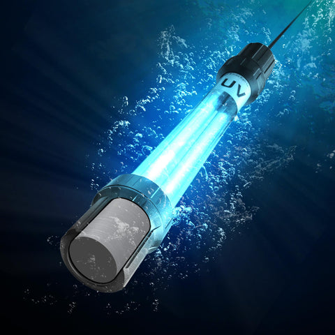 Coospider-Repta pond UV light for algae reduction and water clarity.