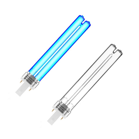 Coospider-repta 9W UV-C bulb compact 6.5-inch design for easy pond and aquarium replacement.