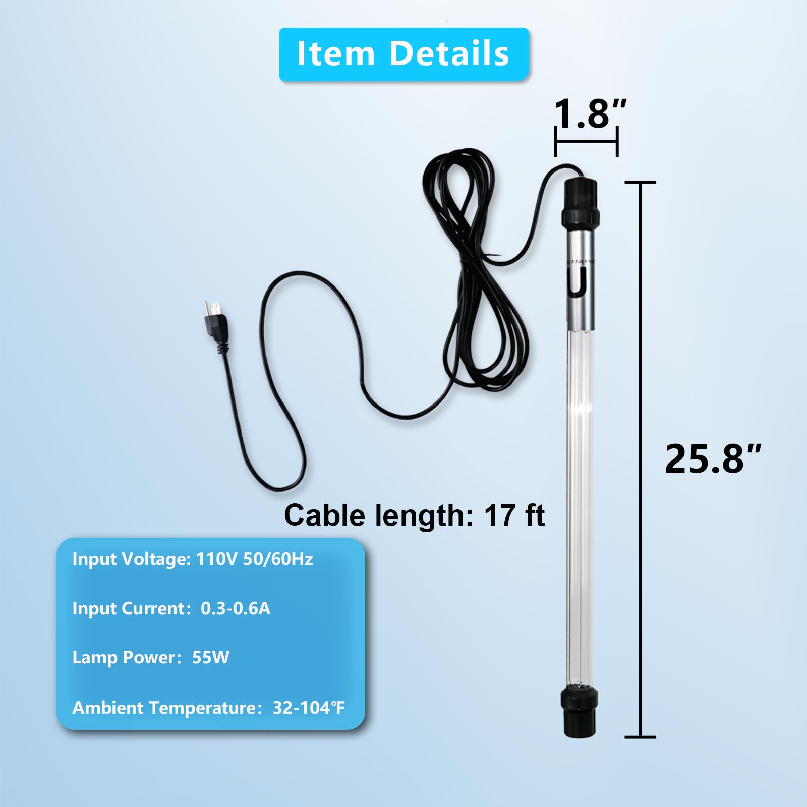 Coospider-Repta 55W UV light packaging upgraded to prevent damage during shipping.