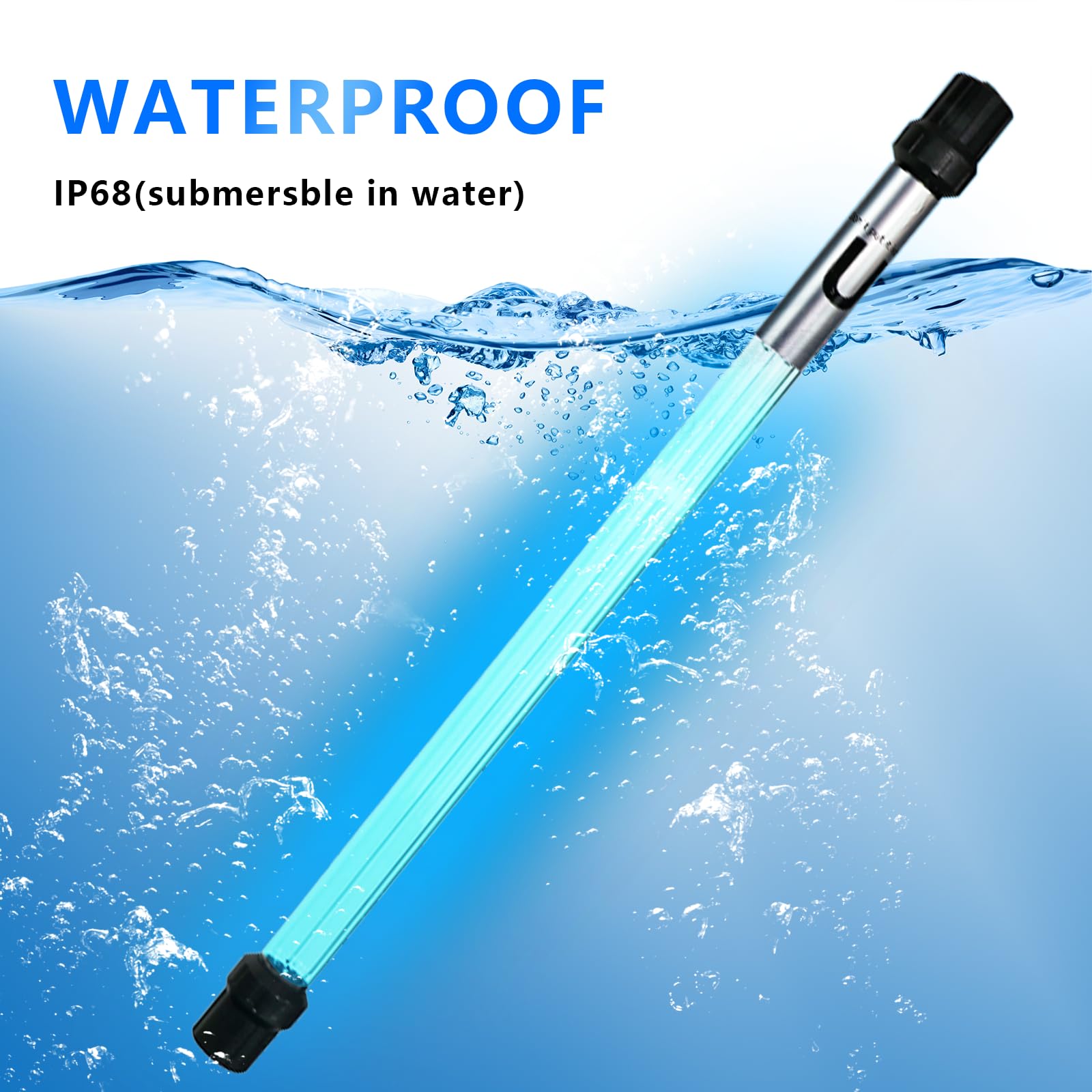 Coospider-Repta 55W UV light delivers rapid disinfection in ponds and pools.