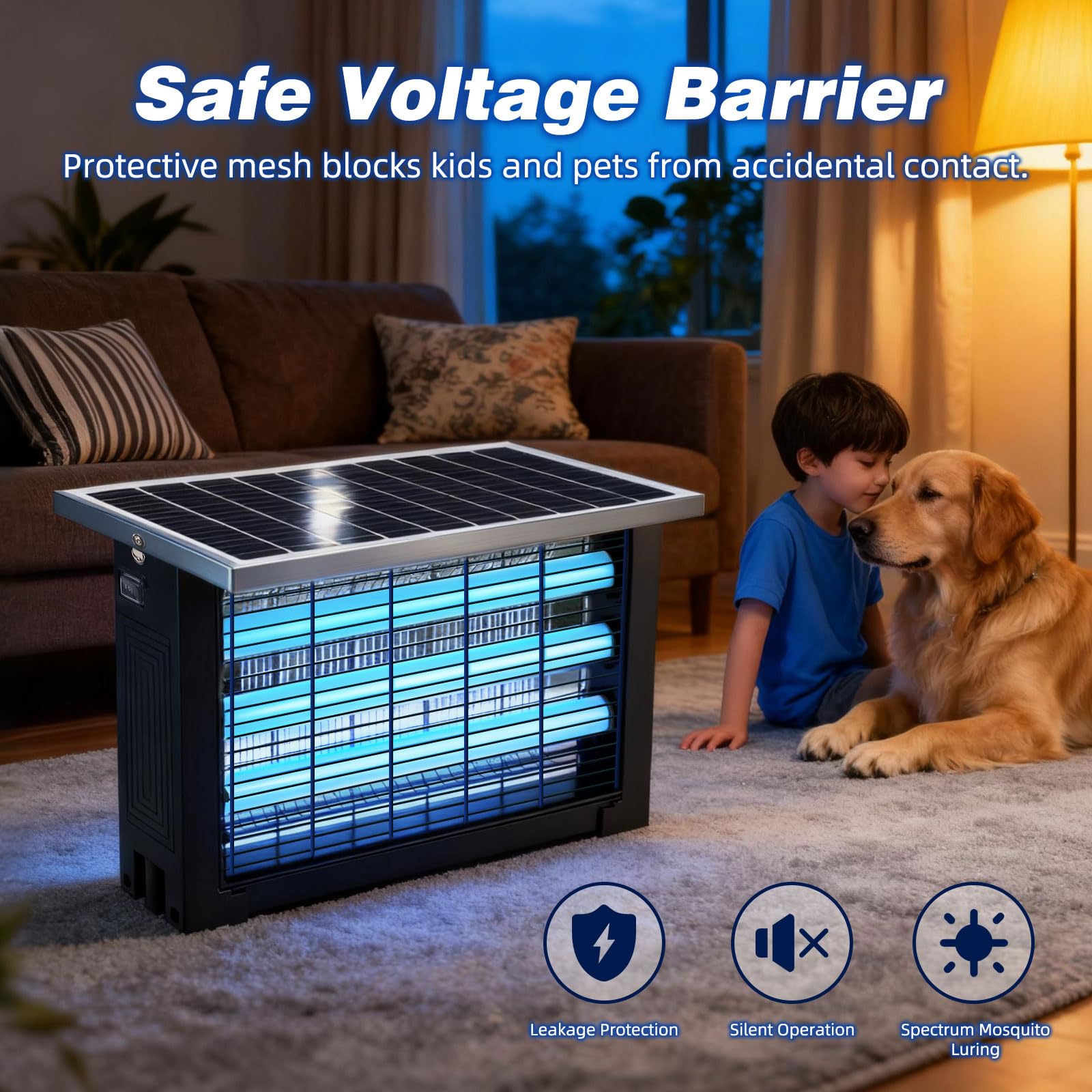 coospider-repta zapper in action protecting outdoor spaces