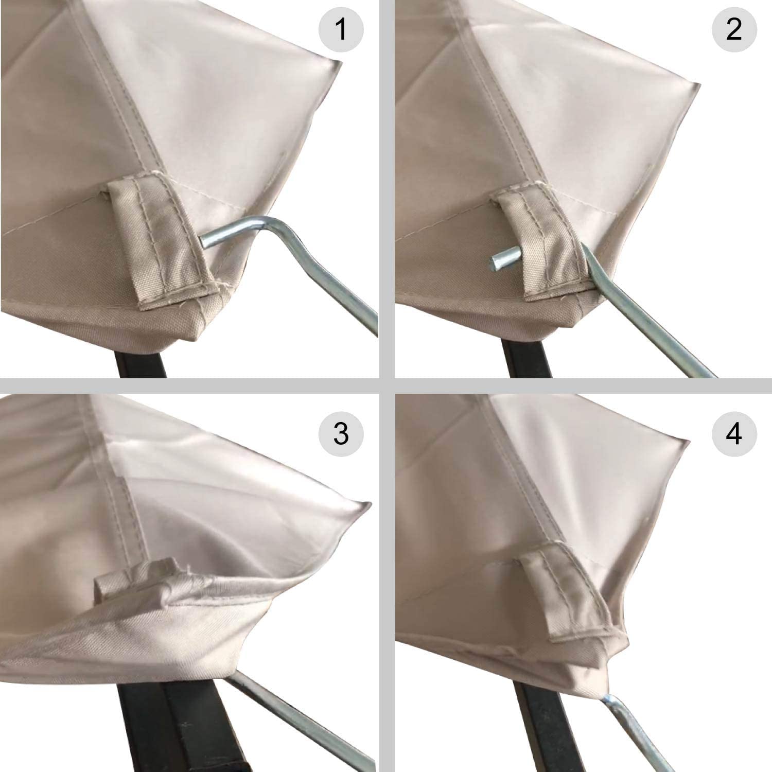 COOSHADE model L-GG001PST-F beige canopy replacement for a precise fit