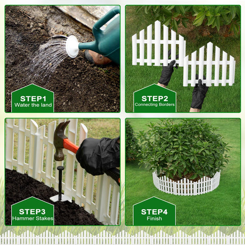 CooTentler flexible edging adapts to curves for circular or oval garden shapes.
