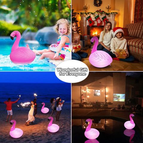 Cootway durable vinyl flamingo pool lights with IP68 rating for all-weather use