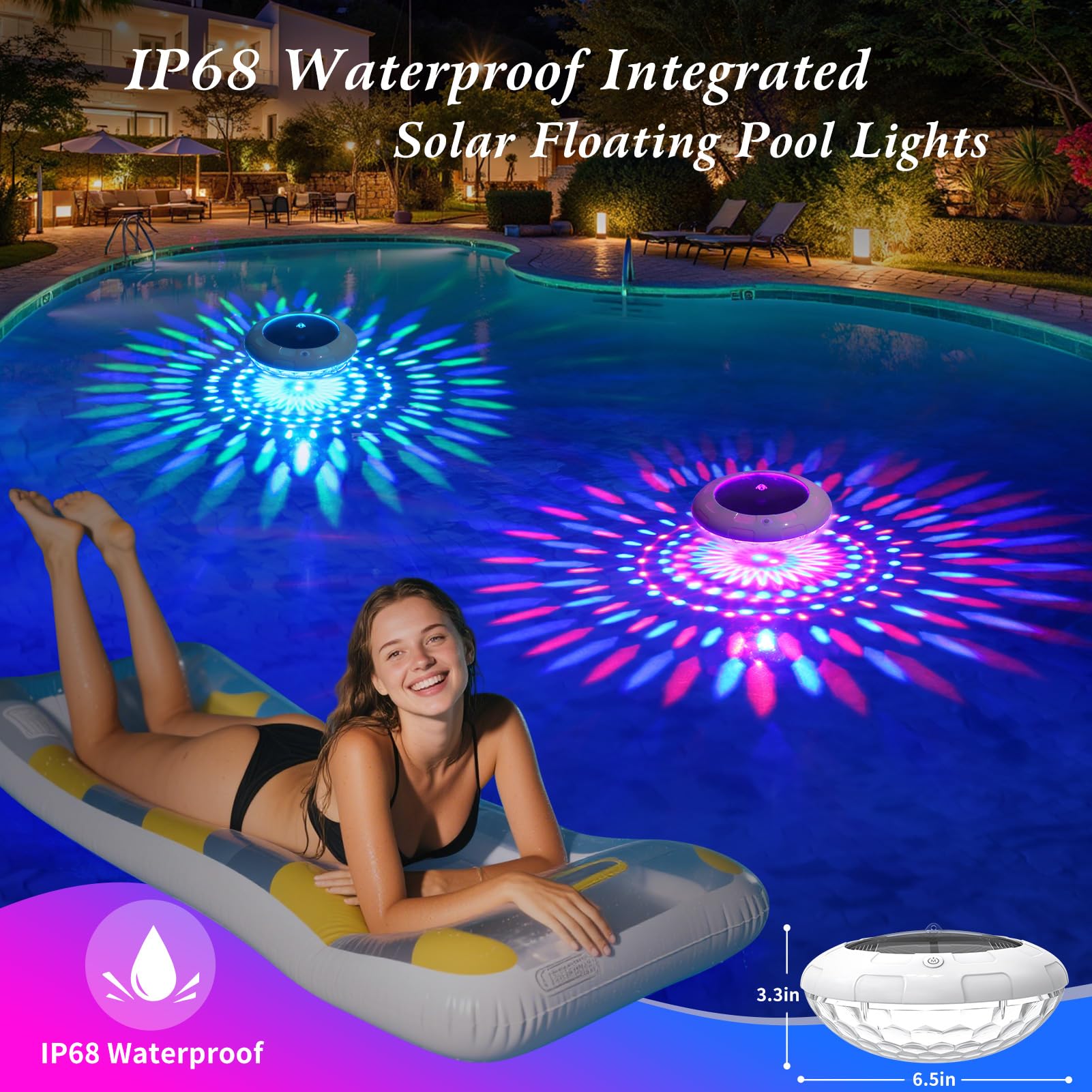 Cootway dynamic light show with nine modes perfect for parties