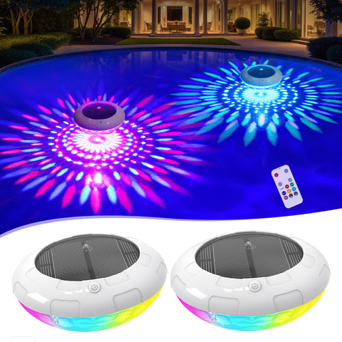 Cootway floating pool light with remote glows for pool party ambience
