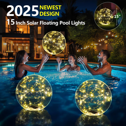 Cootway solar powered pool light ideal for easy outdoor decor.