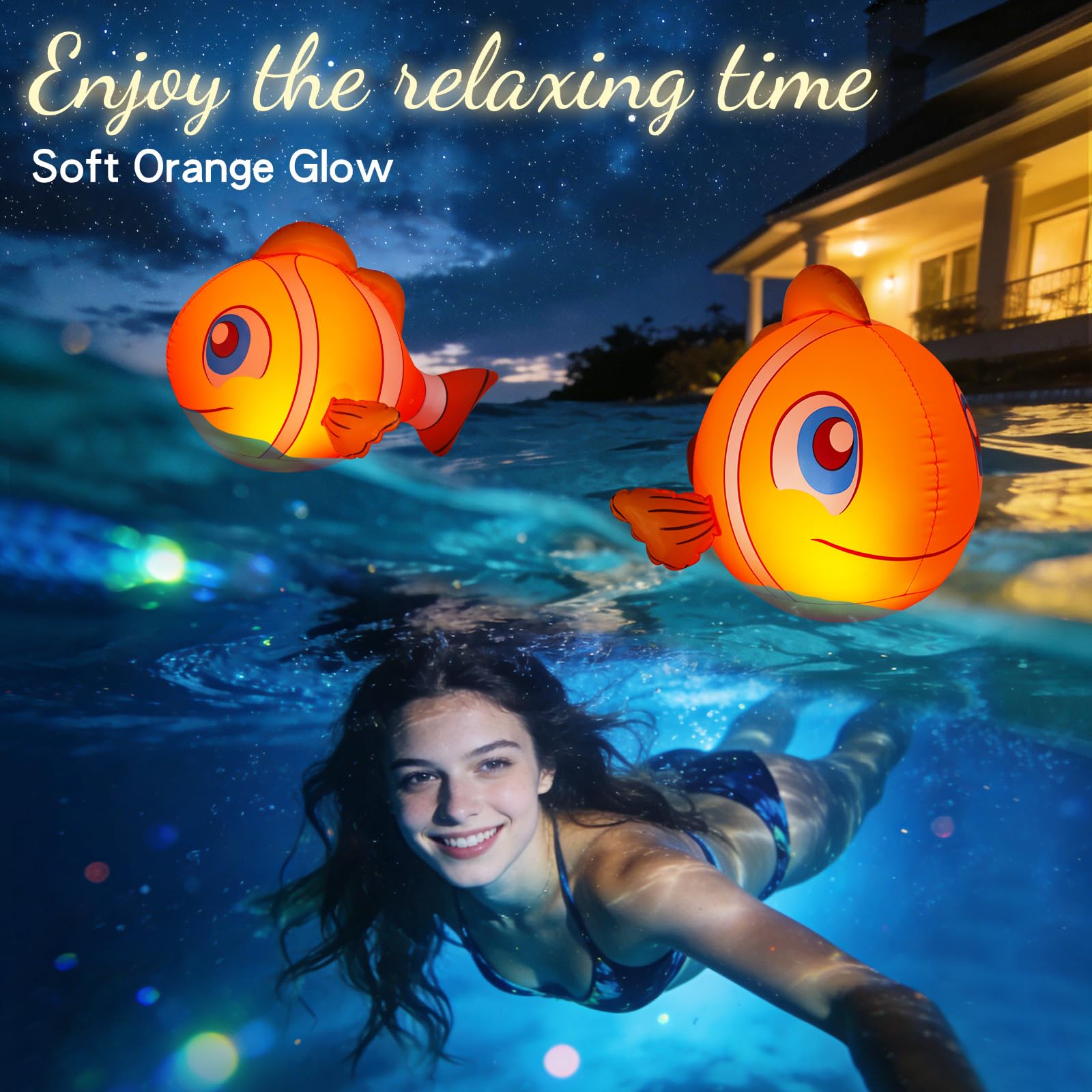 Cootway weighted-base floats upright for stable pool lighting.