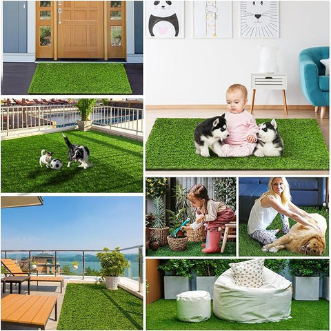 CooZero durable outdoor turf on a sunny patio setting.