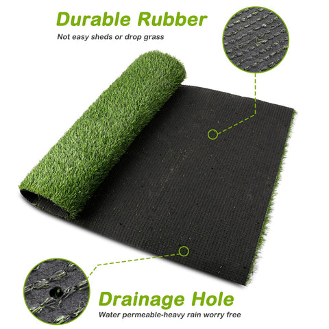 CooZero close-up shows plush thatch and realistic grass texture.