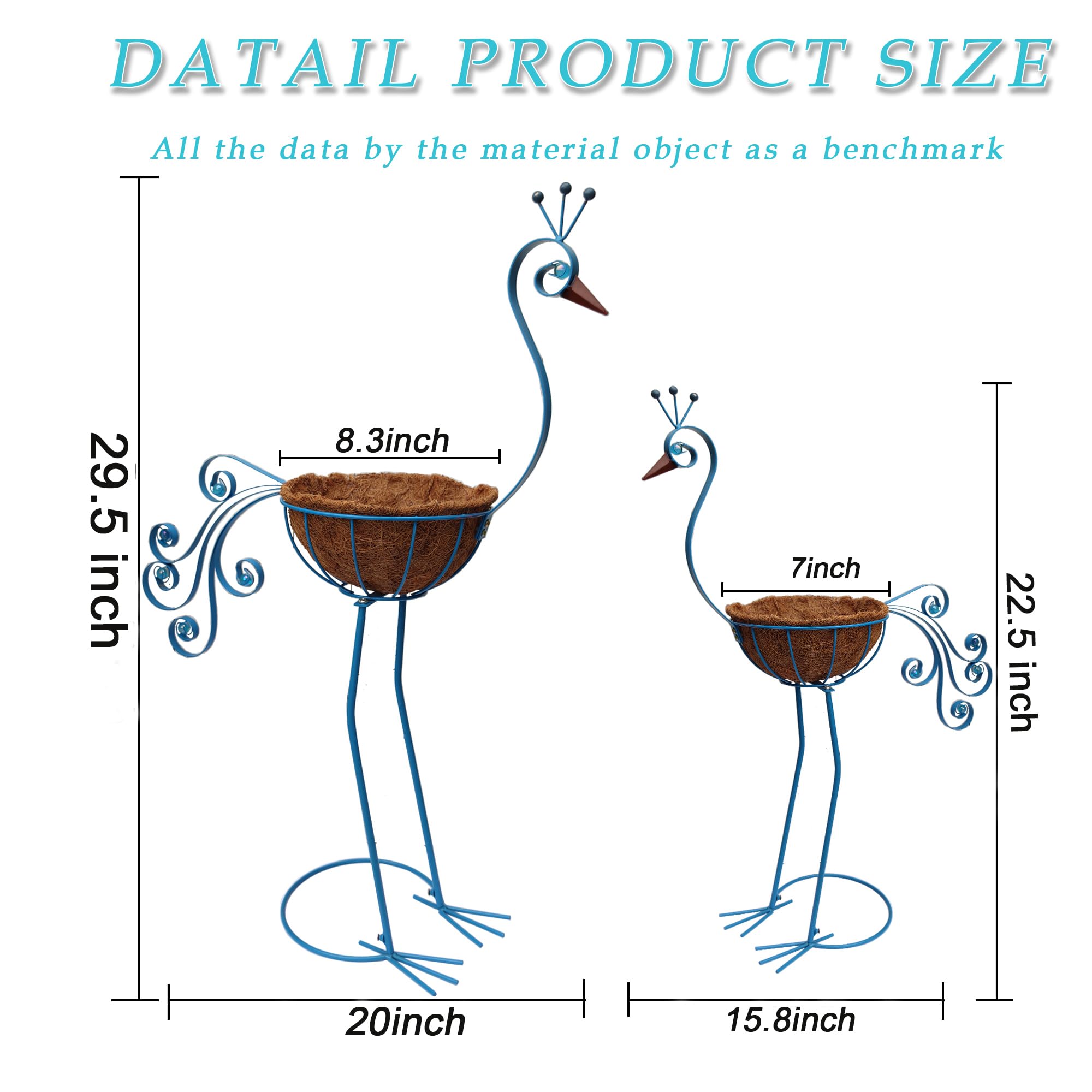 COOZZYHOUR planter features a stable base to prevent tipping.