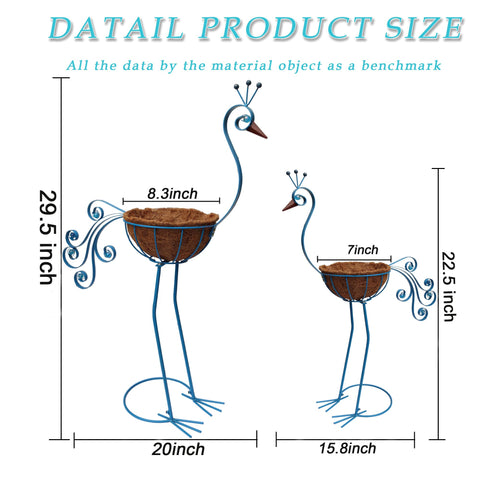 COOZZYHOUR planter features a stable base to prevent tipping.