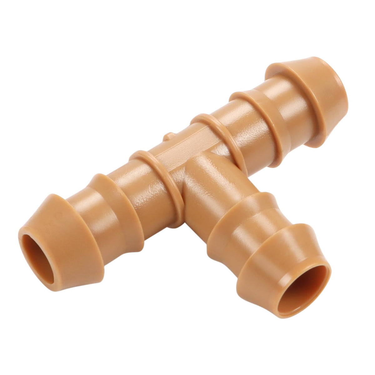 Copadri 35-piece tees for 1/2 inch drip lines enabling three-way irrigation connections.