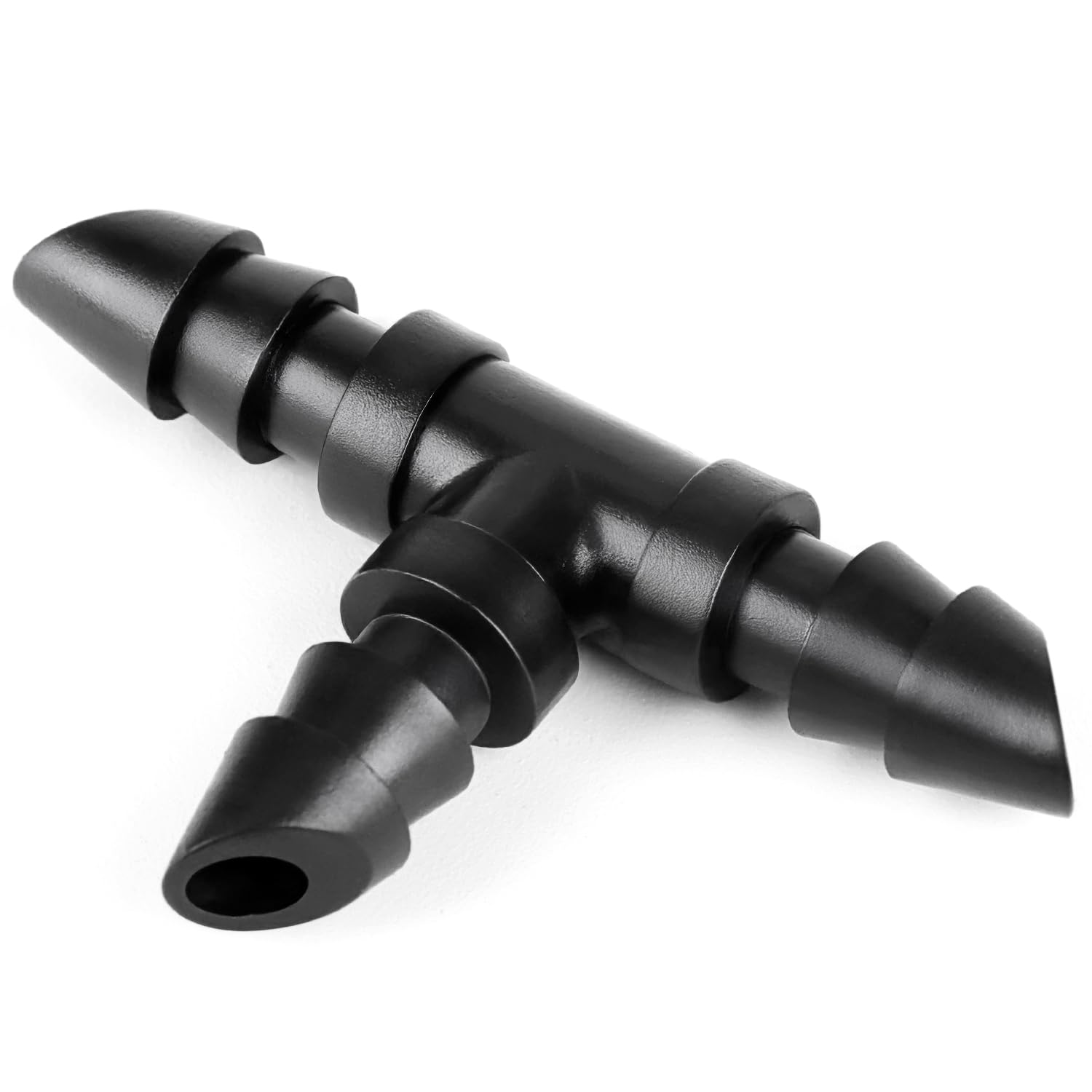 Copadri 60pc 1/4-inch barbed tee fittings for quick, secure drip connections.