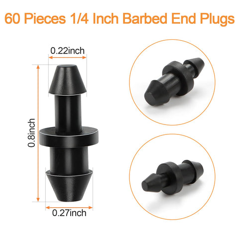 Copadri barbed connector for 1/4-inch tubing enables quick, secure joins.