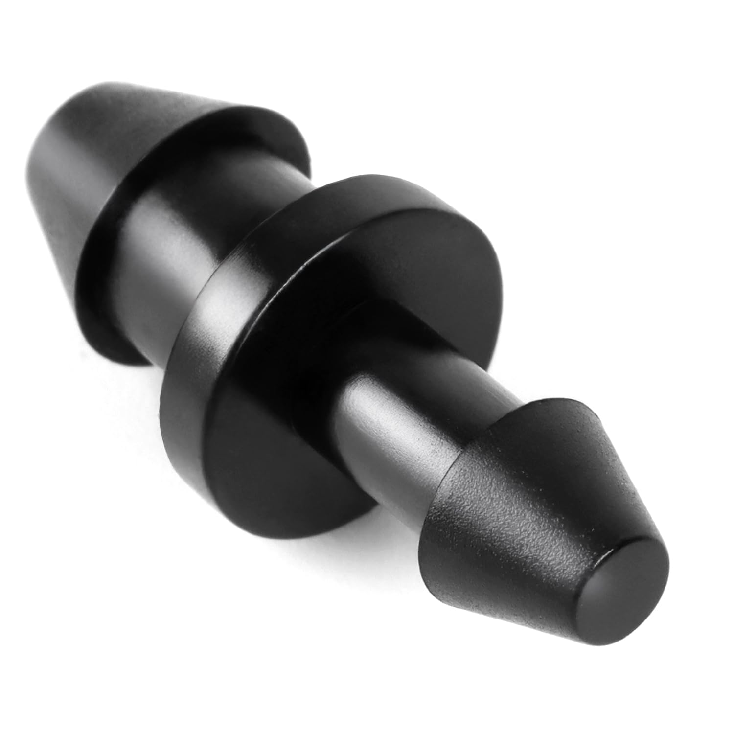 Copadri barbed end plug for 1/4-inch drip line with leak-free sealing.