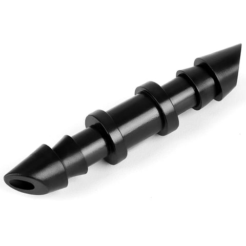 Copadri 1/4-inch drip coupling close-up with barbs for leak-free connections.