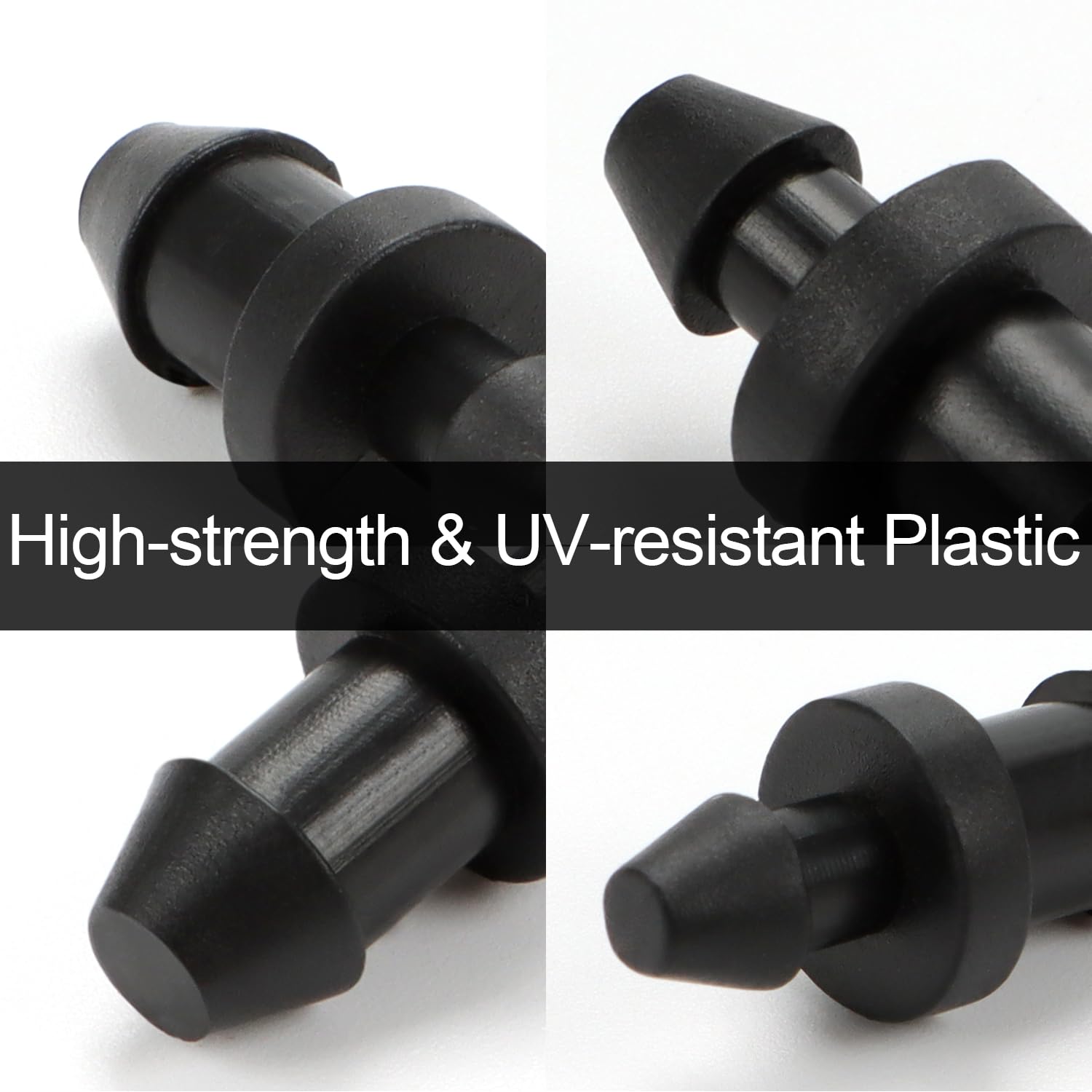 Copadri 1/4-inch end caps suitable for drip or micro sprinkler layouts.