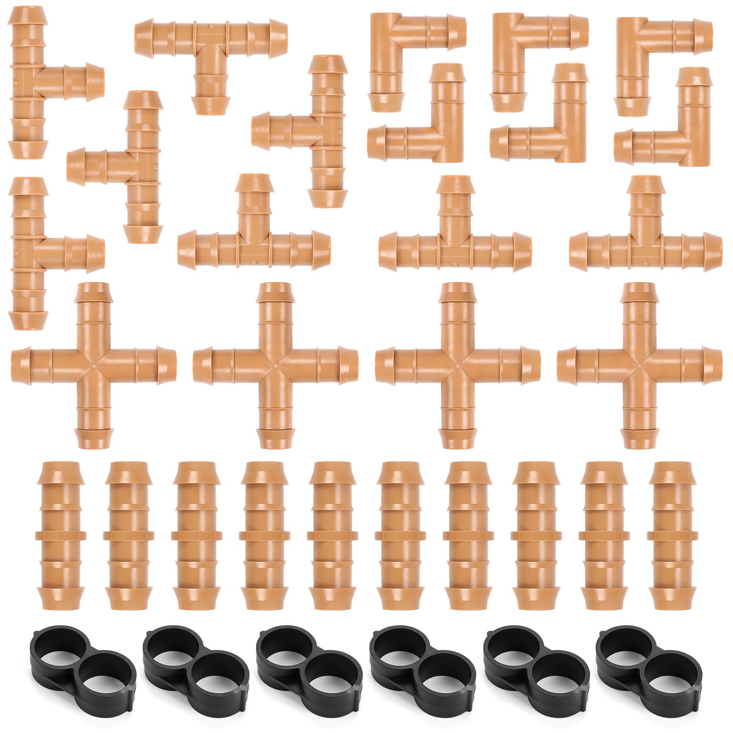 Copadri halfinch drip fittings kit with 34 pieces for flexible irrigation projects.
