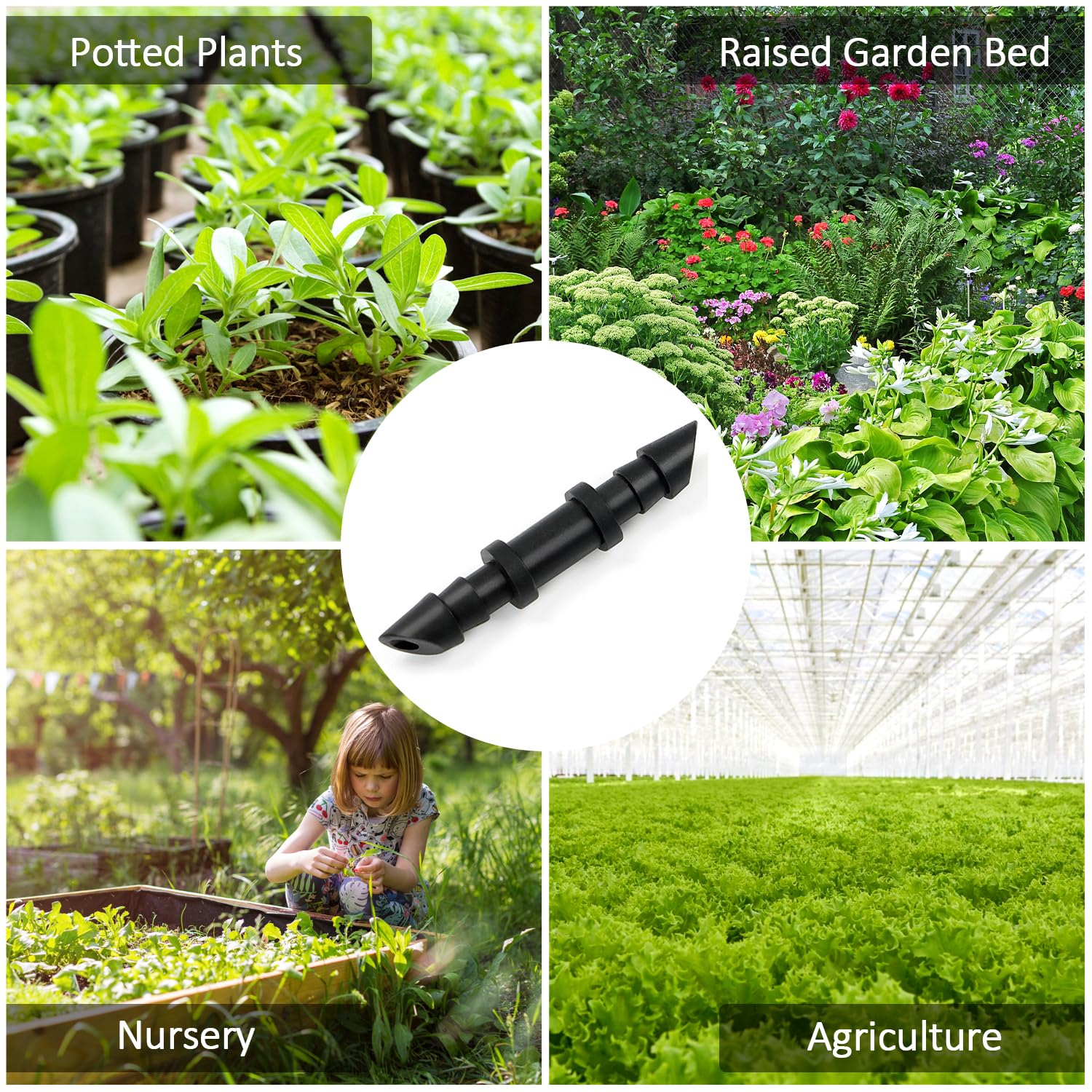 Copadri packaging highlighting a 60-piece drip irrigation fittings set.