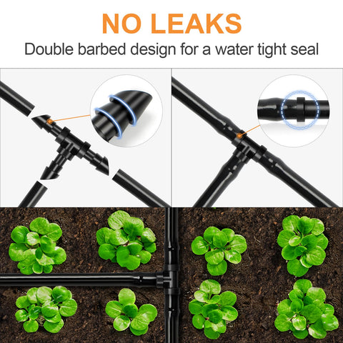 Copadri UV-resistant drip tee ready for outdoor irrigation.