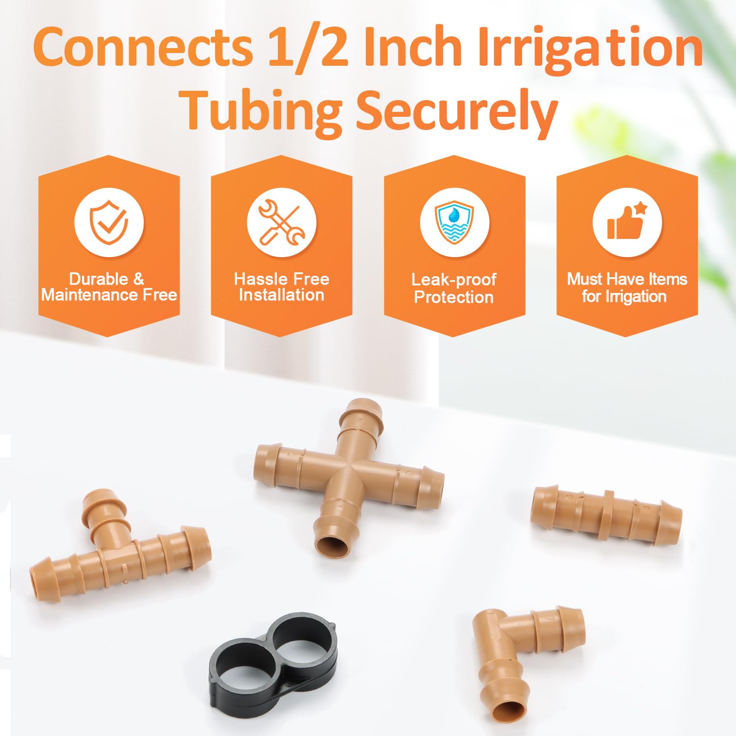 Copadri UV resistant drip system parts designed for outdoor use and long life.