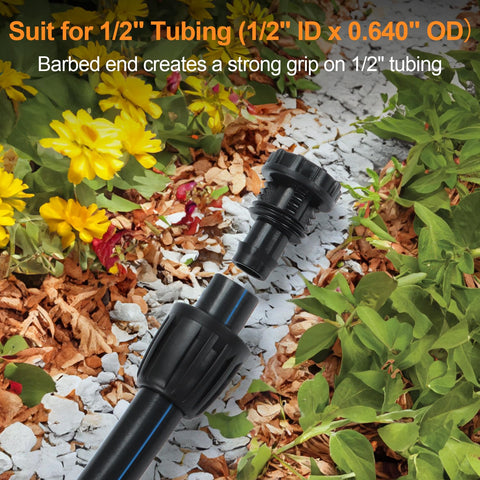 Copadri UV-resistant end closure withstands outdoor irrigation environments.