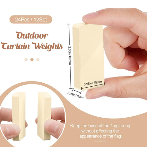 Copkim magnetic curtain weight close-up shows strong attraction.