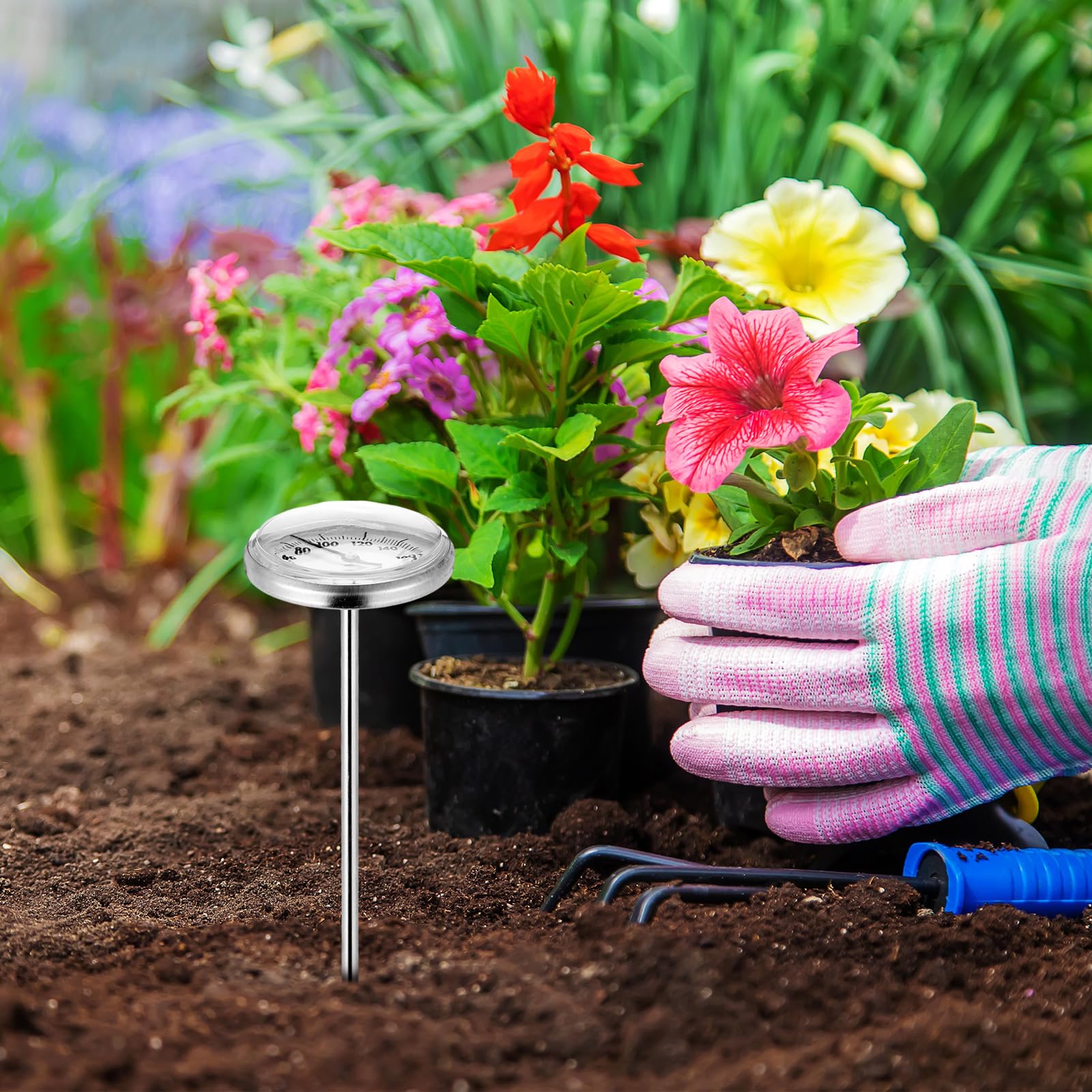 Copkim in-garden use shows readings without disturbing soil.