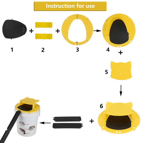 COPORA 5-gallon bucket-compatible lid shown on a standard pail for easy setup.