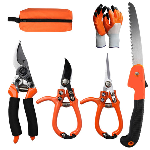 Cor Cordium 6Pcs pruning set with heavy-duty blades for thick branches