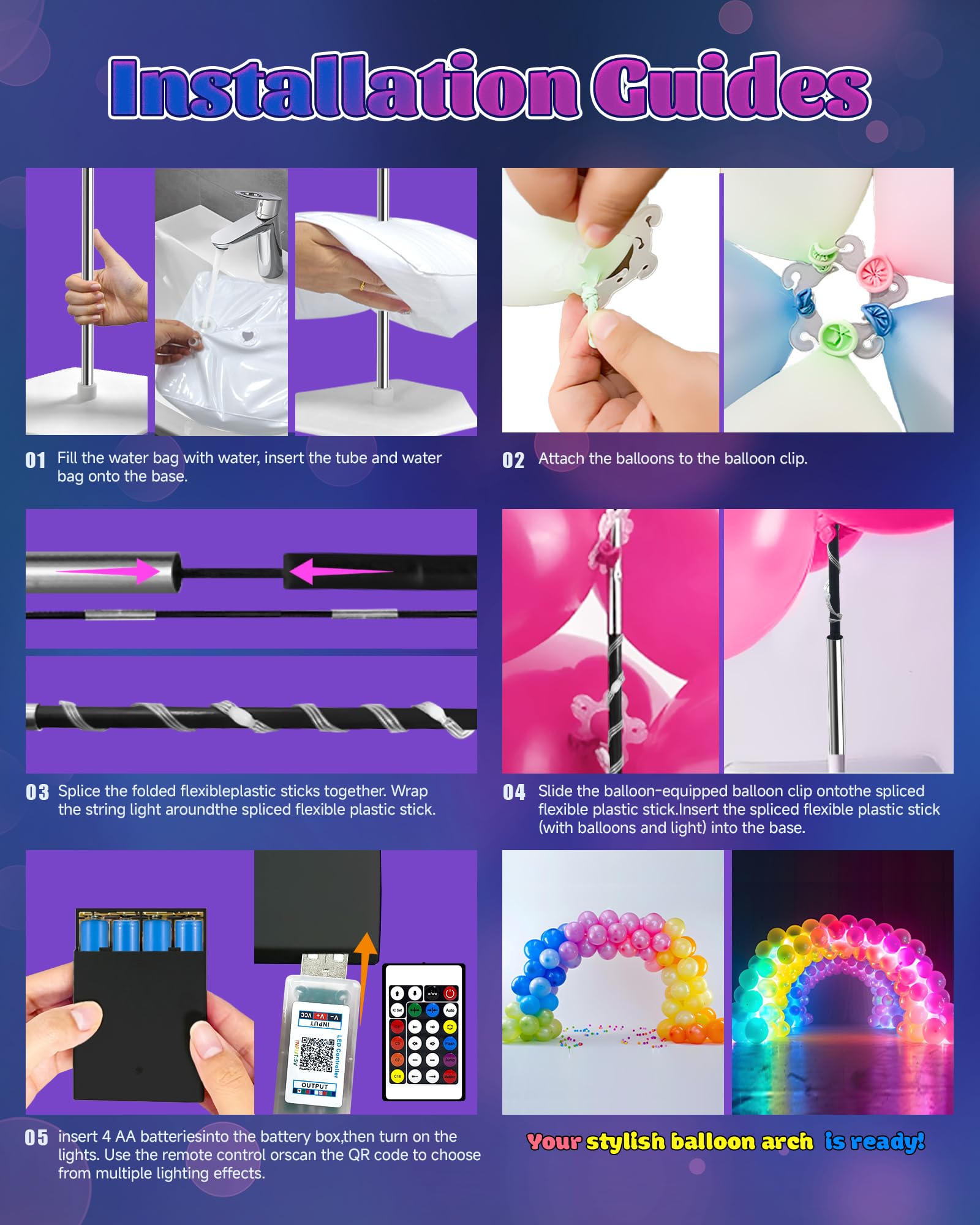 CORALMEE balloon-clip-pack helps secure balloons quickly and cleanly