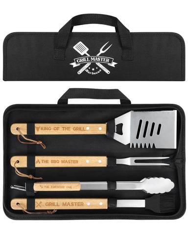 Coralogo BBQ tongs—durable stainless steel for smooth, controlled grilling.