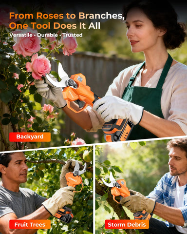 Coranex pruning shears carrying case keeps accessories organized and ready.
