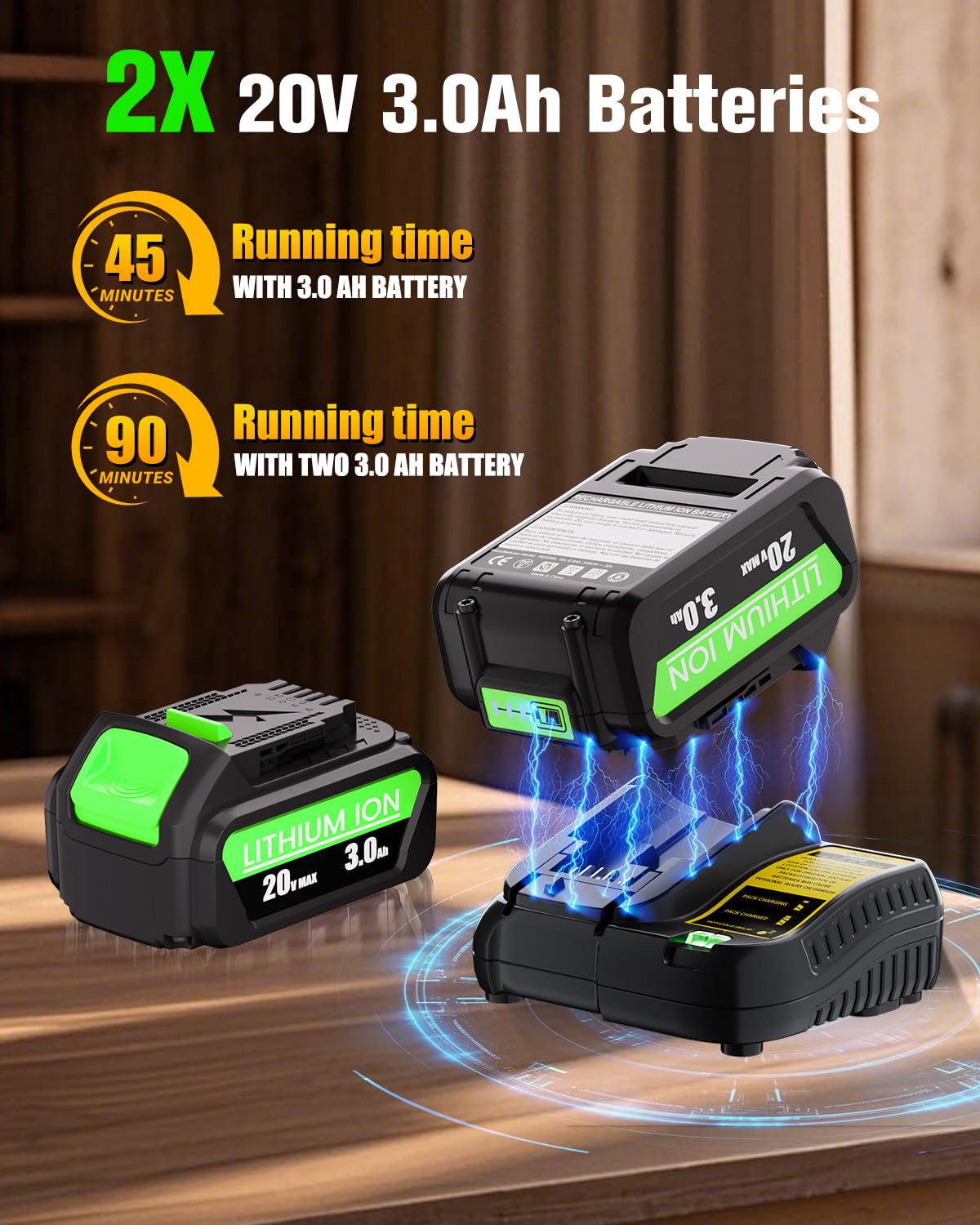 Coraybat 6 adjustable speeds provide precise control for light debris to heavy leaves