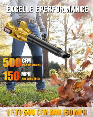Coraybat leaf blower with DeWalt compatibility enabling seamless 20V battery pairing.