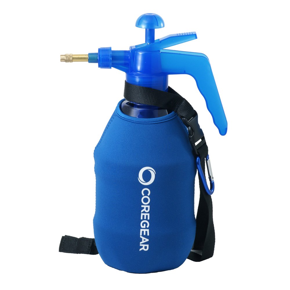 CoreGear Ultra Cool XL mister bottle sprays a refreshing mist for outdoor heat relief.