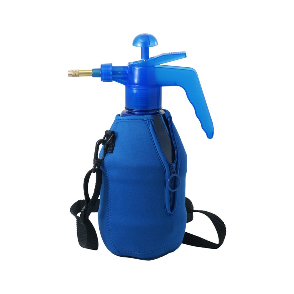 Brass adjustable nozzle on CoreGear mister offering mist and spray options
