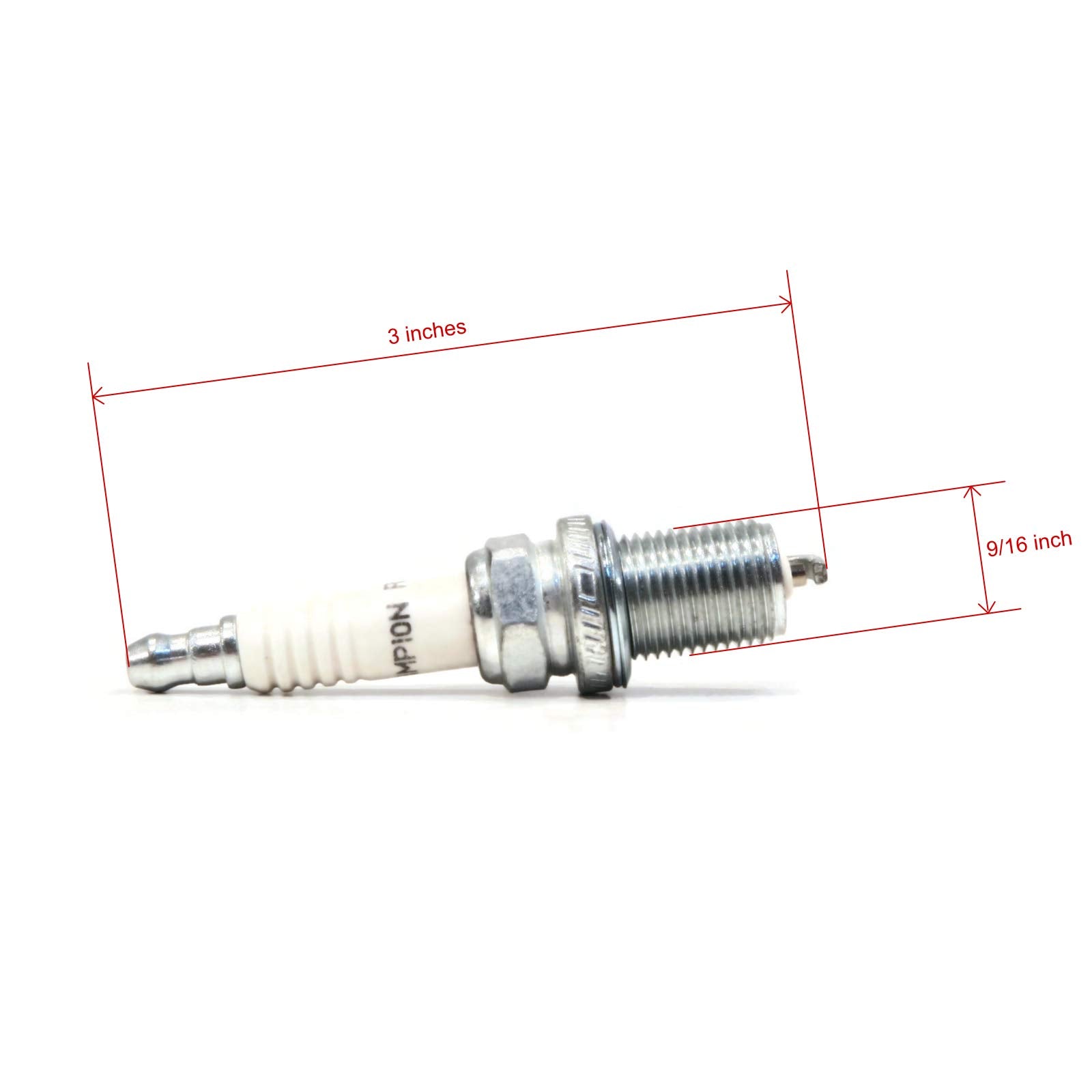 CORINTH RC12YC spark plug closeup shows durable electrode design