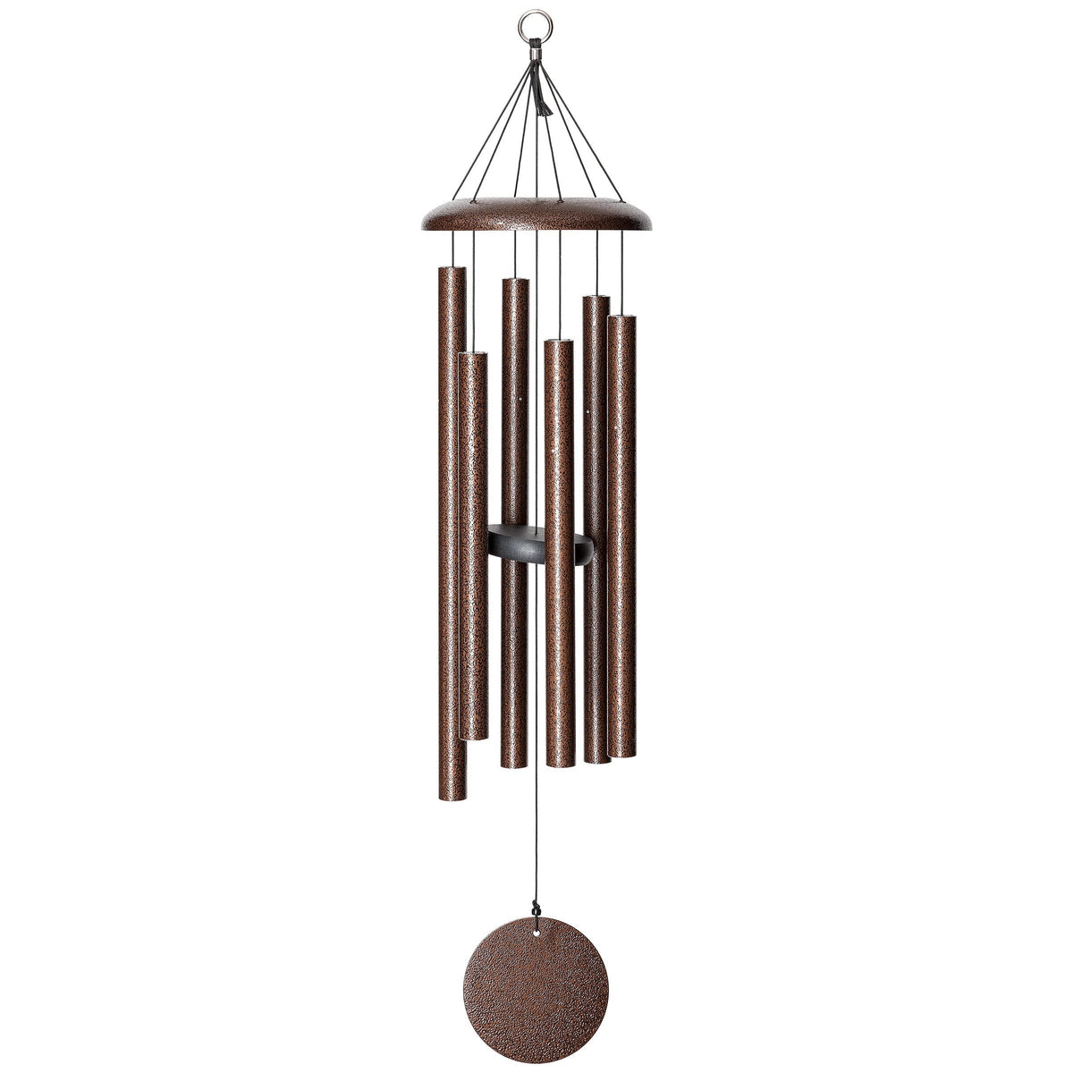 Corinthian Bells QMT 36 Copper Vein windchime enhances outdoor ambiance