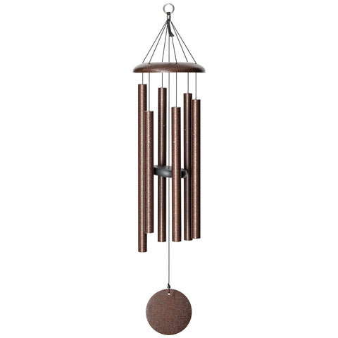 Corinthian Bells QMT 36 Copper Vein windchime enhances outdoor ambiance