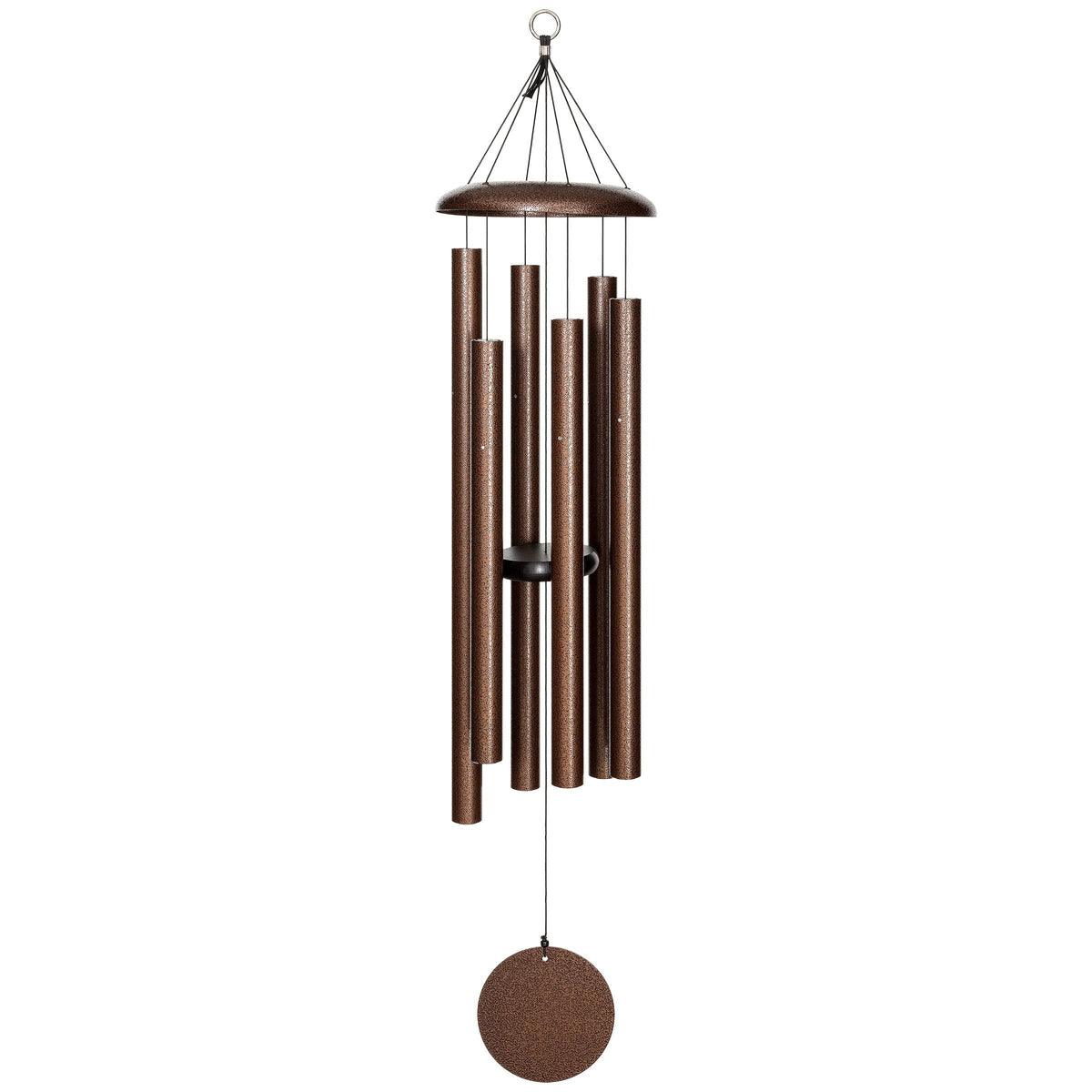 Corinthian Bells wind chime copper vein 44 inch enhances outdoor ambiance