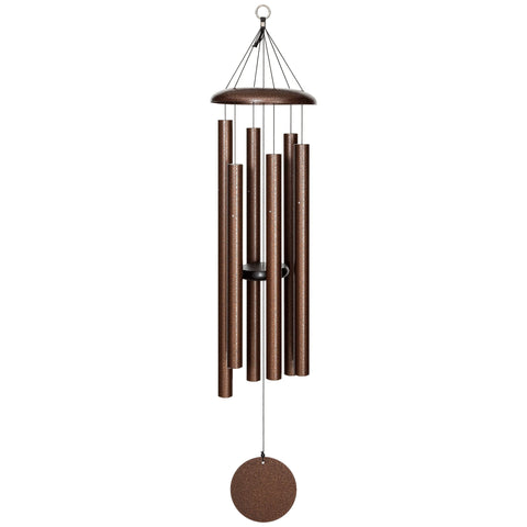 Corinthian Bells wind chime copper vein 44 inch enhances outdoor ambiance
