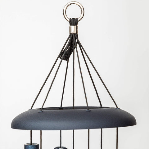 Corinthian Bells midnight blue chime hanging ring ensures year round garden decor
