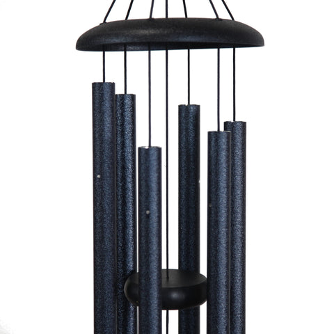Corinthian Bells midnight blue chime tubes produce clear melodic tones