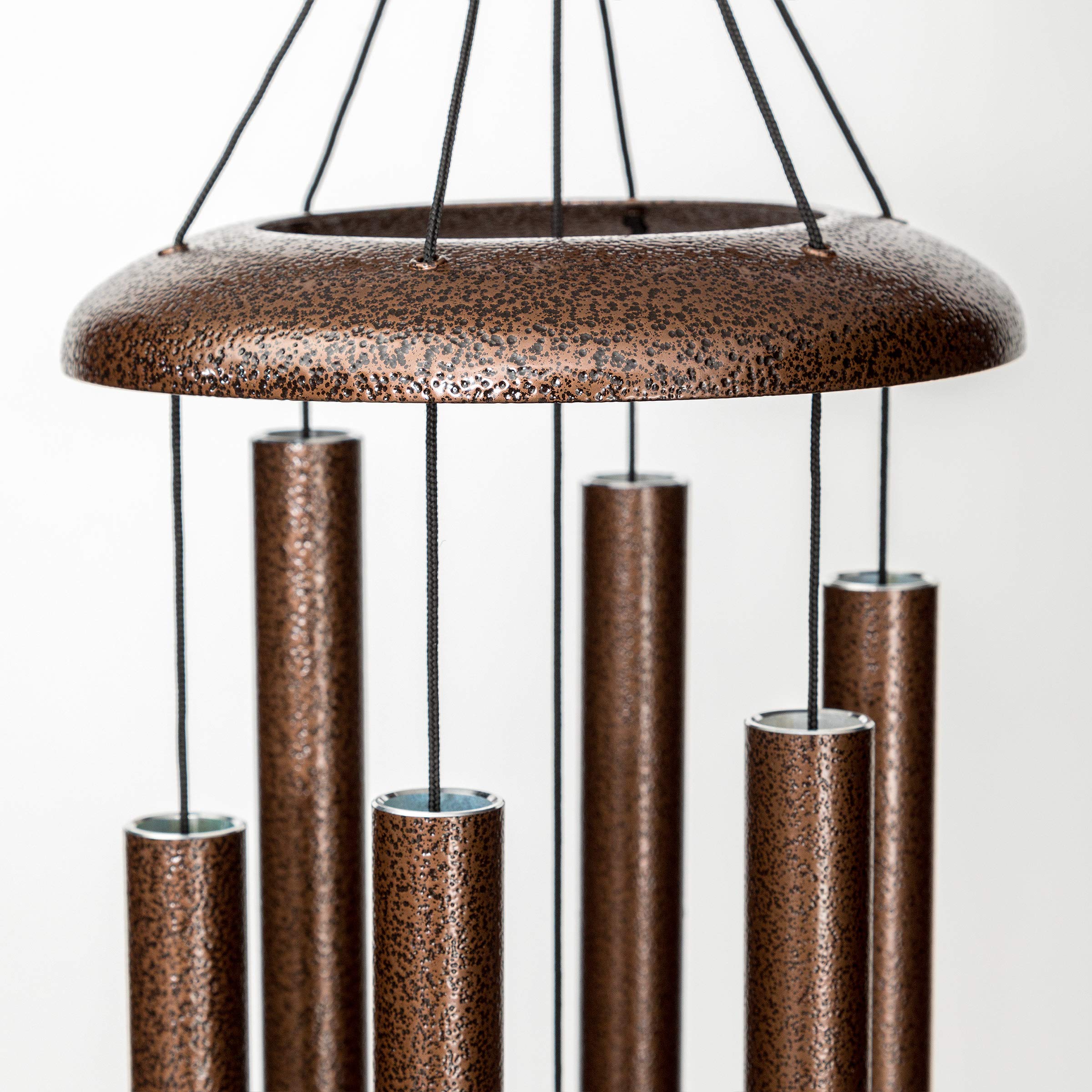 Corinthian Bells wind chime pentatonic-scale tuning creates harmonious outdoor tones.