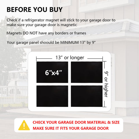 CORNERIA magnetic window panels for garage doors provide easy, no-drill installation.